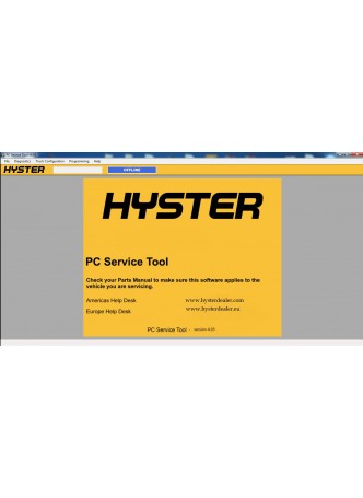 2019 newest hyster PC Service Tool v 4.93 diagnostic and programming program+ key